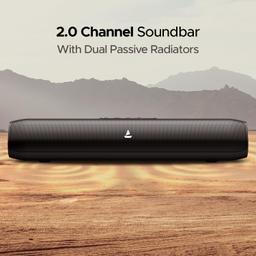 Boat Aavante Bar Groove Bluetooth 2.0 Channel Soundbar with 16 W RMS Output, Multiple Connectivity Modes, Up to 6 hrs Playtime, Bluetooth v5.0 & USB Type-C Port(Premium Black)