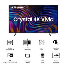 Samsung 138 cm (55 inches) Crystal 4K Vivid Ultra HD Smart LED TV UA55DUE70BKLXL (Black)