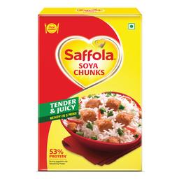 Saffola SOYA Chunks,Tender & Juicy,53% Protein,200 Grams