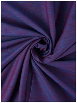 Raymond Men's Cotton Big Pana Self Design Pattern 1.6 m Unstitched Shirt Fabric (Blue and Red, Free Size)