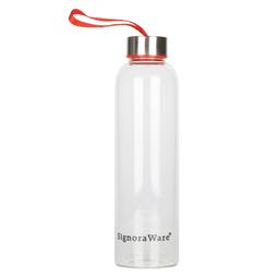 Signoraware Aqua Star Borosilicate Glass Bottle, 550 ml, Set of 1, Multicolour