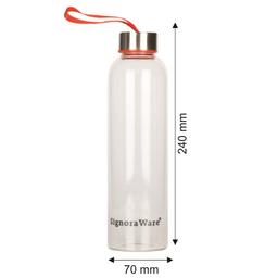 Signoraware Aqua Star Borosilicate Glass Bottle, 550 ml, Set of 1, Multicolour