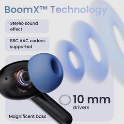 Boult Audio Curve Buds Pro with 100H Playtime, 4 Mics Clear Calling, 40ms Low Latency Gaming, Made in India, Equalizer Modes, Bluetooth 5.3 Blink & Pair™ True Wireless in Ear Earbuds (Nautical Black)
