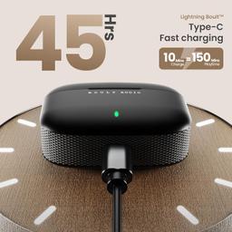 Boult Audio X10 True Wireless in Ear Earbuds with 45H Playtime, 40ms Xtreme Low Latency Mode, ENC Mic, Made in India, Type-C Fast Charging, 10mm Bass Drivers, IPX5, Bluetooth 5.3 Ear Buds (Black)