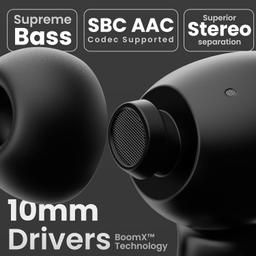 Boult Audio Z20 Pro Truly Wireless Bluetooth Ear Buds with 60 Hours Playtime, 4 Mics Clear Calling, Made in India, 45ms Low Latency, Rich Bass Drivers, IPX5, TWS Earbuds Bluetooth Wireless (Black)