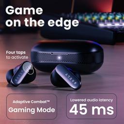 Boult Audio Z20 Pro Truly Wireless Bluetooth Ear Buds with 60 Hours Playtime, 4 Mics Clear Calling, Made in India, 45ms Low Latency, Rich Bass Drivers, IPX5, TWS Earbuds Bluetooth Wireless (Black)