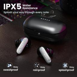 Boult Audio Z20 Pro Truly Wireless Bluetooth Ear Buds with 60 Hours Playtime, 4 Mics Clear Calling, Made in India, 45ms Low Latency, Rich Bass Drivers, IPX5, TWS Earbuds Bluetooth Wireless (Black)
