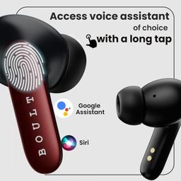 Boult Audio Z20 Pro Truly Wireless Bluetooth Ear Buds with 60 Hours Playtime, 4 Mics Clear Calling, Made in India, 45ms Low Latency, Rich Bass Drivers, IPX5, TWS Earbuds Bluetooth Wireless (Black)