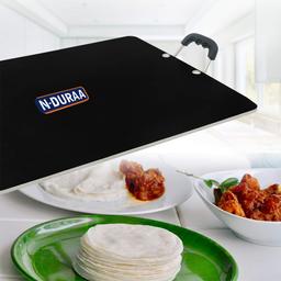 N-DURAA Premium Nonstick Tawa, Dosa Roti Chapati Pathiri Tawa, Large Rectangular 28 cm.