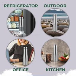 Asian Mattel Finish Stainless Steel Water Bottle - Ideal for School, Office, Sports, Fridge and Home Use 1000ml