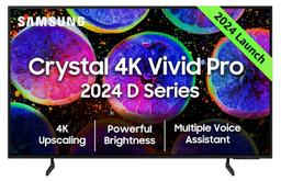 Samsung 108 cm (43 inches) D Series Crystal 4K Vivid Pro Ultra HD Smart LED TV UA43DUE77AKLXL (Black)