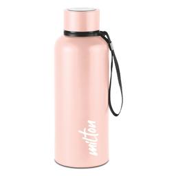 Milton Aura 750 Thermosteel Bottle, 750 ml, Beige | 24 Hours Hot and Cold | Easy to Carry | Rust Proof | Leak Proof | Tea | Coffee | Office| Gym | Home | Kitchen | Hiking | Trekking | Travel Bottle