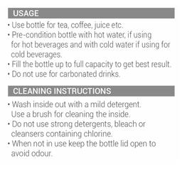 Milton Aura 750 Thermosteel Bottle, 750 ml, Beige | 24 Hours Hot and Cold | Easy to Carry | Rust Proof | Leak Proof | Tea | Coffee | Office| Gym | Home | Kitchen | Hiking | Trekking | Travel Bottle