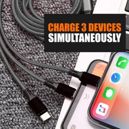 Ivon - 10000mAh 22.5W Fast Charging Power Bank, 20W PD Fast Charging,(Model CR - PB - 207) with Ivon 3in1 Charging Power Cable(CA- 10)