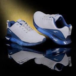 Moulty Men Regular Jeans (Dark Blue)With ASIAN Men's Crystal-13 Sports,Gym,Running Shoes (Grey,)