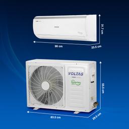 Voltas 1.4 Ton 3 Star, Inverter Split AC (Copper, 4-in-1 Adjustable Mode, Anti-dust Filter, 173V Vectra CAE, White)