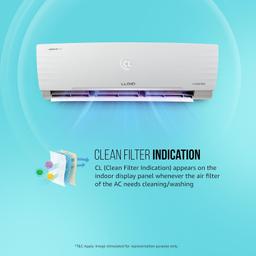 Lloyd 1.5 Ton 3 Star Inverter Split AC (5 in 1 Convertible, Copper, Anti-Viral + PM 2.5 Filter,White with Chrome Deco Strip, GLS18I3FWAGC)
