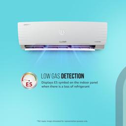 Lloyd 1.5 Ton 3 Star Inverter Split AC (5 in 1 Convertible, Copper, Anti-Viral + PM 2.5 Filter,White with Chrome Deco Strip, GLS18I3FWAGC)