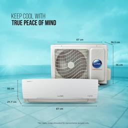 Lloyd 1.5 Ton 3 Star Inverter Split AC (5 in 1 Convertible, Copper, Anti-Viral + PM 2.5 Filter,White with Chrome Deco Strip, GLS18I3FWAGC)