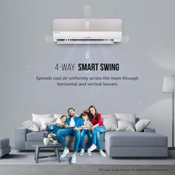 Lloyd Stylus 1.5 Ton 5 Star Wi-Fi Inverter Split AC (6 in 1 Convertible, Changeable AC Panel, 100% Copper, Anti-Viral + PM 2.5 Filter, White/Grey Facia, GLS18V5FOGVV, FREE INSTALLATION*)