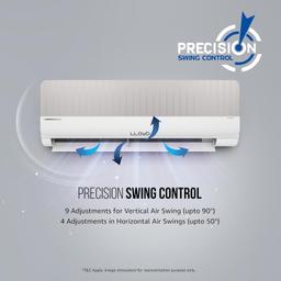 Lloyd Stylus 1.5 Ton 5 Star Wi-Fi Inverter Split AC (6 in 1 Convertible, Changeable AC Panel, 100% Copper, Anti-Viral + PM 2.5 Filter, White/Grey Facia, GLS18V5FOGVV, FREE INSTALLATION*)