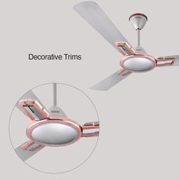 USHA Striker Millennium 1200mm Energy Saving High Speed Scratch & Dust Resistant Decorative Ceiling Fan |1star| ISI Certified ||Fariar Grey|