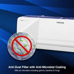 Voltas 1.4 Ton 3 Star Inverter Split AC (Copper, Adjustable Cooling, Anti-dust Filter, 173V Vectra Platina, White)