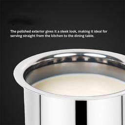 Round Stainless Steel Flat Bottom Tope 200ml