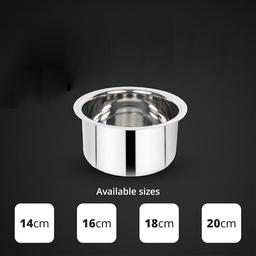 Round Stainless Steel Flat Bottom Tope 200ml