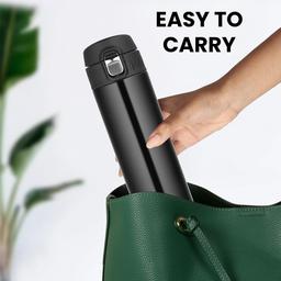 Borosil Hydra Nova Stainless Steel 500 ml Water Bottle | Double Wall Vacuum Insulated | 16 Hours Hot & 18 Hours Cold | Leakproof, BPA Free