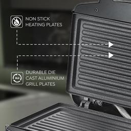 Prestige 800W Sandwich Maker (PGMFD 01)| Black | Heat Resistant Bakelite Body |Non-Stick Coating | Power Indicators | Oil Free Toasting