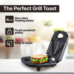 Prestige PSMFB 800 W Sandwich Toaster with sandwich plates|Makes multi-layered sandwiches|Black
