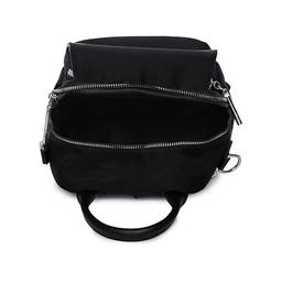 Solid Backpack with Zip Lock