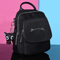 Solid Backpack with Zip Lock