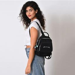 Solid Backpack with Zip Lock