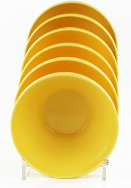 Small Bowls, Modern Design Yellow Colors, Ideal for Ice Cream, Snacks, Side Dish, Rice, Soup, and Kids Bowl, Pack of 4