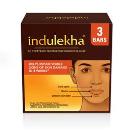 Indulekha Ayurvedic Proprietary Medicine Soap Pack Of 3; 100 Gm Each Bar, 300 Gms Packs