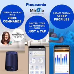 Panasonic 2 Ton 3 Star Wi-Fi Inverter Smart Split AC (Copper Condenser, 7 in 1 Convertible with True AI Mode, PM 0.1 Air Purification Filter, CS/CU-SU24ZKYWA, White)