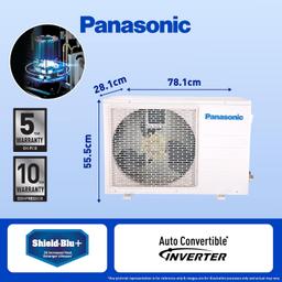 Panasonic 2 Ton 3 Star Wi-Fi Inverter Smart Split AC (Copper Condenser, 7 in 1 Convertible with True AI Mode, PM 0.1 Air Purification Filter, CS/CU-SU24ZKYWA, White)