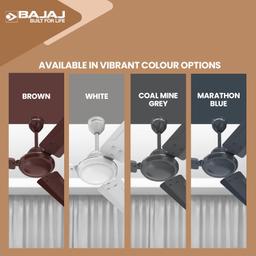 Bajaj Classico 12S1 1200MM (48") Ceiling Fans For Home | BEE Star Rated Energy Efficient Ceiling Fan | ThermaTuff Technology | 100% Copper Motor | High Speed