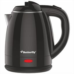 Butterfly Stainless Steel Magnum Cool Touch Electric Kettle 1.2 Litre | 1350 W | Double Layer Cool Touch Body | Auto Shut Off | For Hot Water, Tea, Coffee, Noodles, Soup | Dry Boil Protection | Black