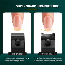 Kai Nail Clipper Pack of 2 Stainless Steel Nail Cutter for Men and Women Black color