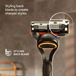 Gillette Fusion Manual Razor for Men | Pack of 1 | With styling back blade