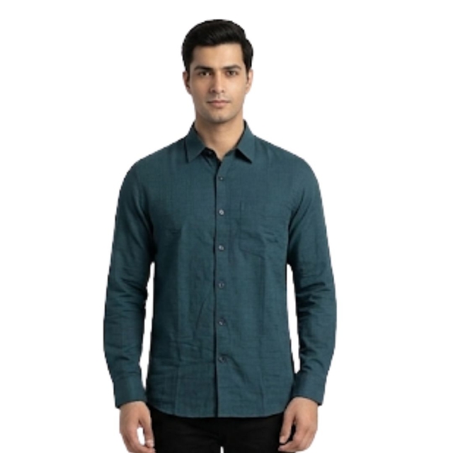 Regular Fit Textured Casual Shirt