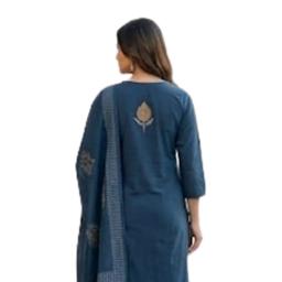 Women Embroidered Regular Zardozi Pure Silk Kurta with Trousers & With Dupatta(3 Set of Piece)