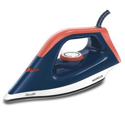Havells ABS Stealth 1000 Watt Dry Iron With American Heritage Non Stick (Blue), 1000 Watts