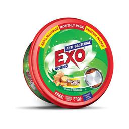 Exo Antibacterial Dishwashing Bar 250g. (Pack Of 3) + 12 Green Scrub Tough Stain Removal Dishwasher Bar - Complete Cleaning Solution with Antibacterial Efficacy, Goodness of Ginger