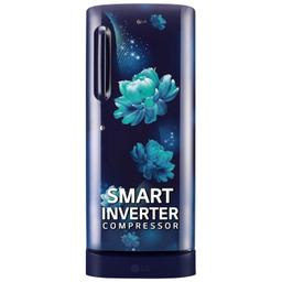 LG 224 L 5 Direct-Cool Smart Inverter Compressor Single-Door Refrigerator (GL-D241ABCU, Blue Charm, Base stand with Drawer,