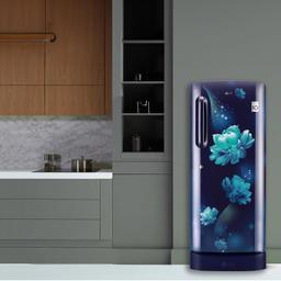 LG 224 L 5 Direct-Cool Smart Inverter Compressor Single-Door Refrigerator (GL-D241ABCU, Blue Charm, Base stand with Drawer,