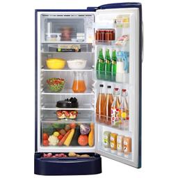 LG 224 L 5 Direct-Cool Smart Inverter Compressor Single-Door Refrigerator (GL-D241ABCU, Blue Charm, Base stand with Drawer,